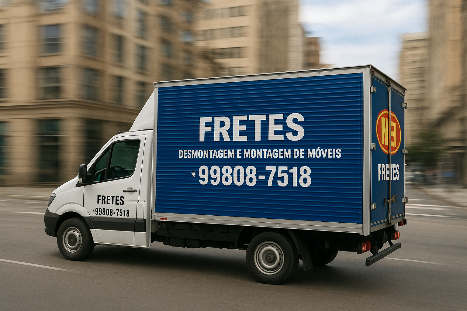 Caminhão de mudança da Nei Fretes em Florianópolis
