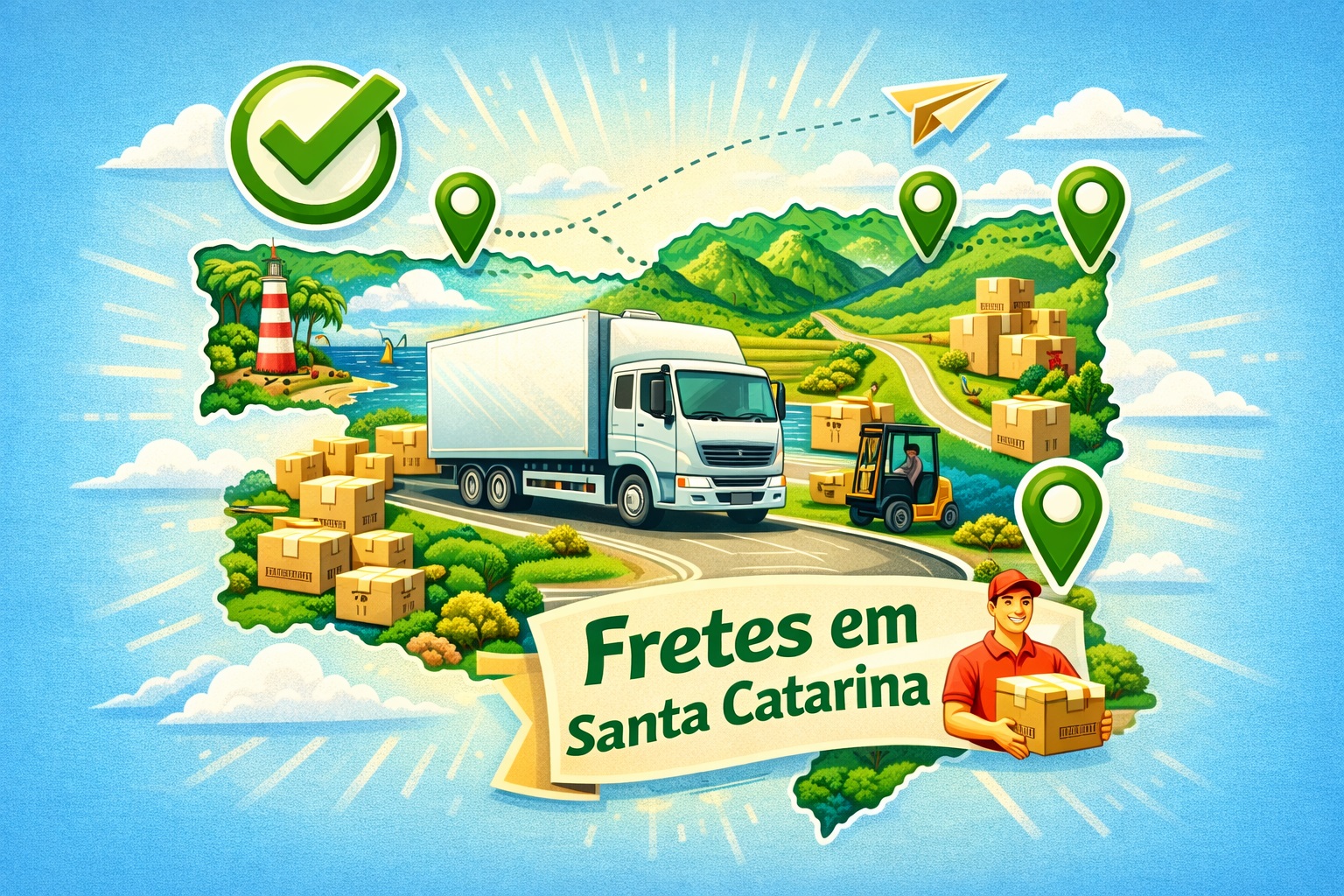 Mapa ilustrativo da área atendida na Grande Florianópolis